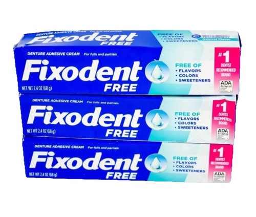 Fixodent denture adhesive - denture,