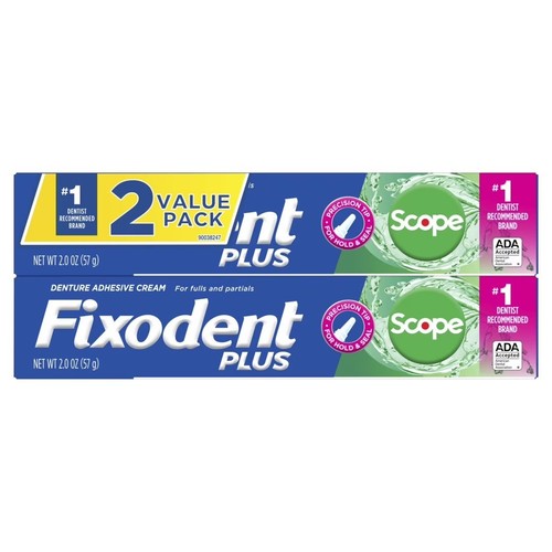 Fixodent plus denture adhesive - fixodent,